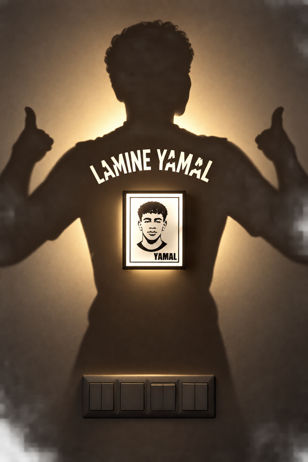Lámpara de pared- Lamine Yamal